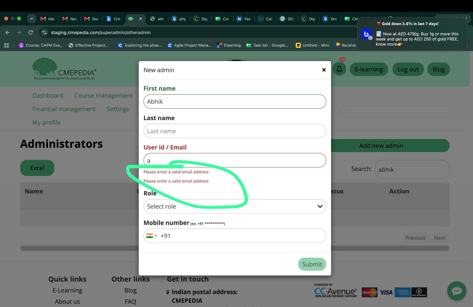 Testing Survey Added Question Type Template — CME course